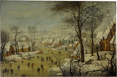 Winterlandschaft mit Vogelfalle von Pieter Brueghel the Younger